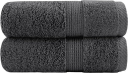 vidaXL - Gastendoekjes - SOLUND - 2 - st - 600 - g/m² - 30x30cm - antracietkleurig