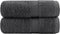 vidaXL - Gastendoekjes - SOLUND - 2 - st - 600 - g/m² - 30x30cm - antracietkleurig