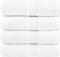 vidaXL - Gastendoekjes - SOLUND - 4 - st - 600 - g/m² - 30x30 - cm - wit