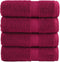 vidaXL - Gastendoekjes - SOLUND - 4 - st - 600 - g/m² - 30x50 - cm - bordeauxrood