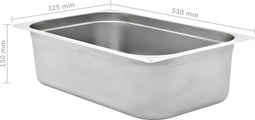 vidaXL - Gastronormbakken - 2 - st - GN - 1/1 - 150 - mm - roestvrij - staal