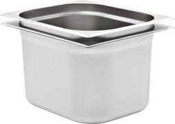 vidaXL - Gastronormbakken - 2 - st - GN - 1/2 - 200 - mm - roestvrij - staal