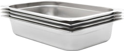 vidaXL - Gastronormbakken - 4 - st - GN - 1/1 - 100 - mm - roestvrij - staal