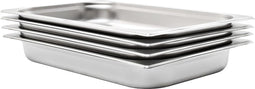 vidaXL - Gastronormbakken - 4 - st - GN - 1/1 - 65 - mm - roestvrij - staal