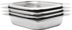 vidaXL - Gastronormbakken - 4 - st - GN - 1/2 - 65 - mm - roestvrij - staal