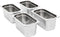 vidaXL - Gastronormbakken - 4 - st - GN - 1/3 - 150 - mm - roestvrij - staal