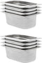 vidaXL - Gastronormbakken - 8 - st - GN - 1/4 - 100 - mm - roestvrij - staal