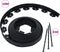 vidaXL - Gazonrand - flexibel - met - 30 - pinnen - 10 - m - 5 - cm