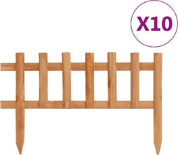 vidaXL - Gazonranden - 10 - st - 4,4 - m - vurenhout