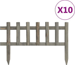 vidaXL - Gazonranden - 10 - st - 4,4 - m - vurenhout