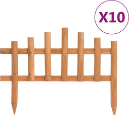 vidaXL - Gazonranden - 10 - st - 4,4 - m - vurenhout