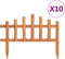 vidaXL - Gazonranden - 10 - st - 4,4 - m - vurenhout