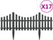 vidaXL - Gazonranden - 17 - st - 10 - m - PP - antracietkleurig