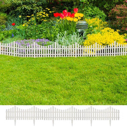 vidaXL - Gazonranden - 17 - st - 10 - m - wit