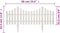 vidaXL - Gazonranden - 17 - st - 10 - m - wit