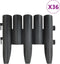 vidaXL - Gazonranden - 36 - st - 10 - m - PP - antracietkleurig