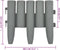 vidaXL - Gazonranden - 36 - st - 10 - m - PP - grijs