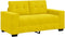 vidaXL - Geel - Fluweel - Fluweel - 120 - cm - breed - Voor - 2 - Zits - Eigentijdse - Bank