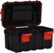vidaXL - Gereedschapskist - 45x28x26,5 - cm - zwart - en - rood