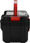 vidaXL - Gereedschapskist - 45x28x26,5 - cm - zwart - en - rood