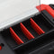 vidaXL - Gereedschapskist - 45x28x26,5 - cm - zwart - en - rood