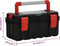 vidaXL - Gereedschapskist - 55x28x26,5 - cm - zwart - en - rood