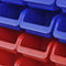 vidaXL - Gereedschapsordeners - wandgemonteerd - blauw - en - rood - 2 - st