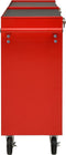 vidaXL - Gereedschapswagen - met - 15 - lades - staal - rood