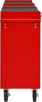 vidaXL - Gereedschapswagen - met - 15 - lades - staal - rood