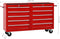 vidaXL - Gereedschapswagen - met - 15 - lades - staal - rood
