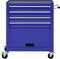 vidaXL - Gereedschapswagen - met - 4 - lades - staal - blauw