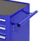 vidaXL - Gereedschapswagen - met - 4 - lades - staal - blauw
