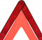 vidaXL Gevarendriehoeken 4 st 56.5x36.5x44.5 cm rood