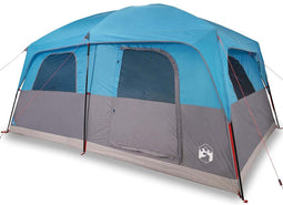 vidaXL - Gezinstent - 10-persoons - waterdicht - blauw