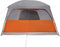 vidaXL - Gezinstent - 10-persoons - waterdicht - grijs - en - oranje