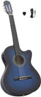 vidaXL - Gitaar - cutaway - met - equalizer - 6 - snaren - western - klassiek - blauw