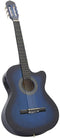 vidaXL - Gitaar - cutaway - met - equalizer - 6 - snaren - western - klassiek - blauw