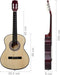 vidaXL - Gitaar - klassiek - beginner - 4/4 - 39