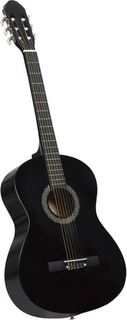 vidaXL - Gitaar - klassiek - beginner - 4/4 - 39" - lindenhout - zwart