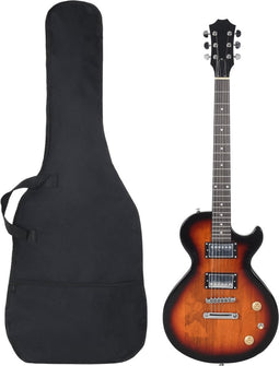 vidaXL - Gitaar - voor - beginners - elektrisch - met - tas - 4/4 - 39" - zwart