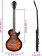 vidaXL - Gitaar - voor - beginners - elektrisch - met - tas - 4/4 - 39
