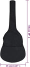 vidaXL - Gitaartas - voor - 1/2 - klassieke - gitaar - 94x35 - cm - stof - zwart
