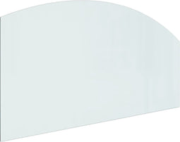 vidaXL - Glasplaat - openhaard - 120x60 - cm