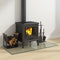 vidaXL - Glasplaat - openhaard - rechthoekig - 100x50 - cm