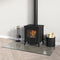 vidaXL - Glasplaat - openhaard - rechthoekig - 100x60 - cm