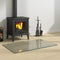 vidaXL - Glasplaat - openhaard - rechthoekig - 100x60 - cm