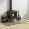 vidaXL - Glasplaat - openhaard - rechthoekig - 100x60 - cm