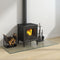 vidaXL - Glasplaat - openhaard - rechthoekig - 120x50 - cm