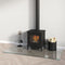 vidaXL - Glasplaat - openhaard - rechthoekig - 120x60 - cm