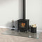 vidaXL - Glasplaat - openhaard - rechthoekig - 120x60 - cm